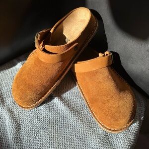 Birkenstock Lutry clogs Size 40 in suede, color, mink. Like new.